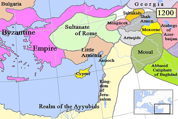 Armenia Cylicyjska w roku 1200.